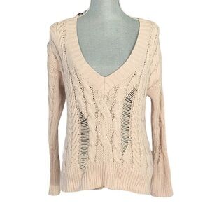 Distressed sweater